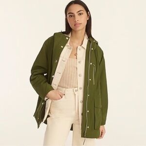 J. Crew Perfect Lightweight Jacket in Green 3X